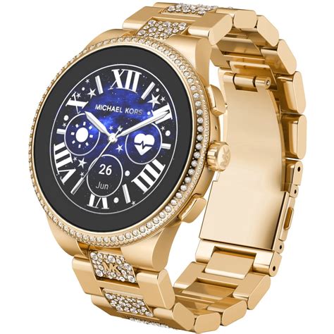 michael kors smartwatch geey heren|Michael Kors Men's or Women's Gen 6 44mm Touchscreen .